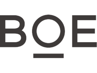 A logo of BOE