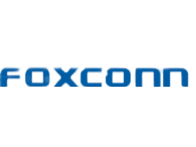 A logo of FOXCONN