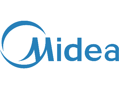 A logo of Midea
